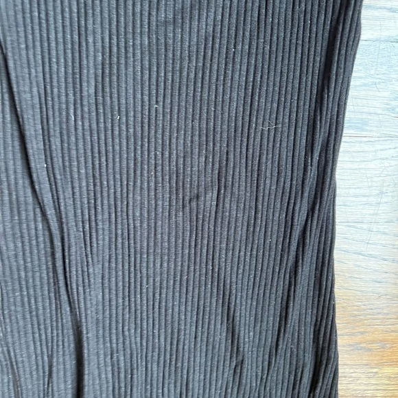 ENZA COSTA Black ribbed unitard short onezie romper size XS - Picture 9 of 9